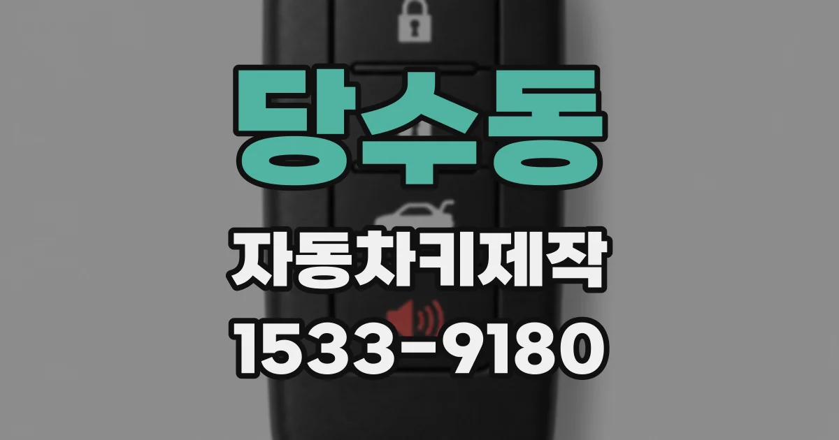 당수동 자동차키제작