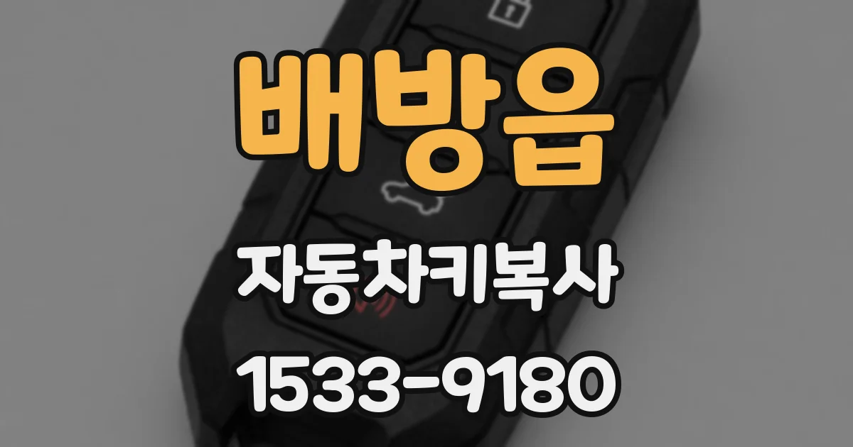 배방읍 자동차키복사