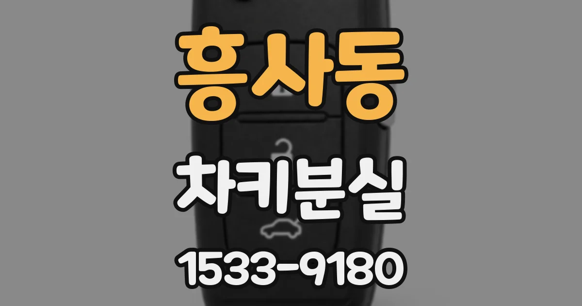 흥사동 차키분실