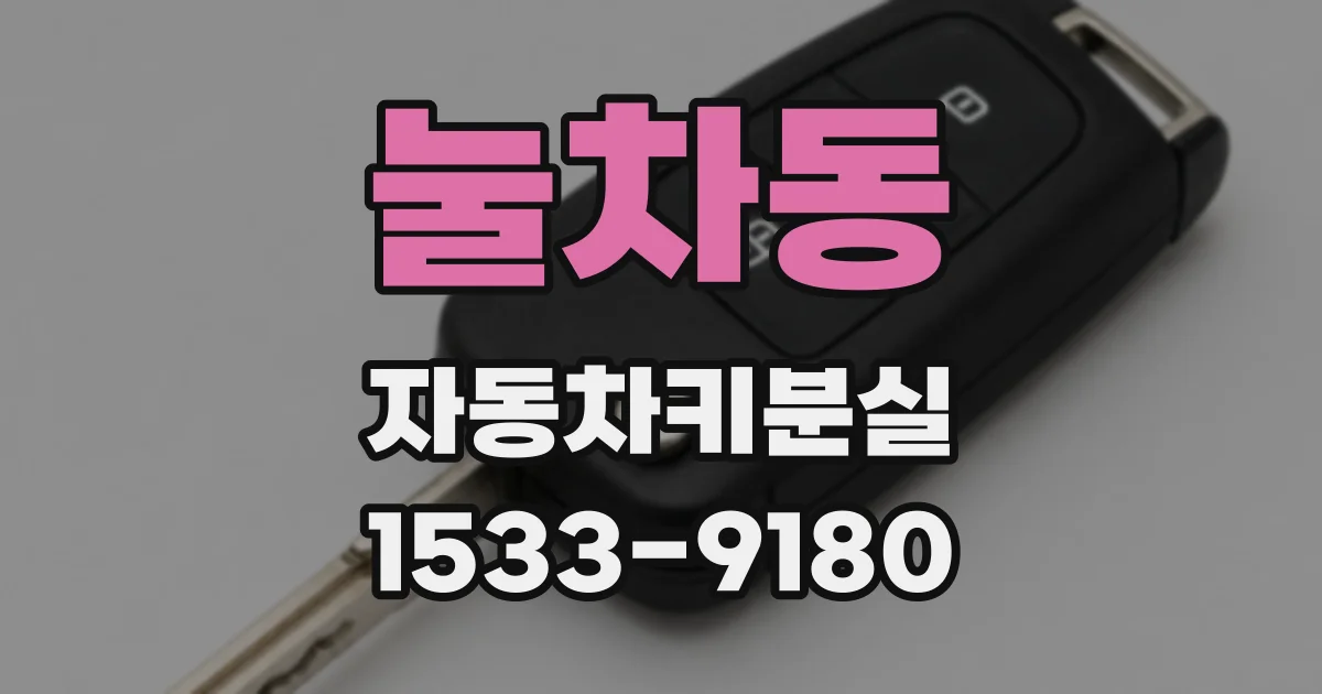 눌차동 자동차키분실