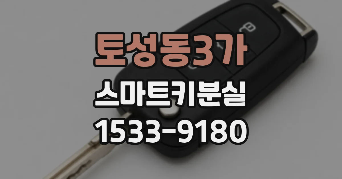 토성동3가 스마트키분실
