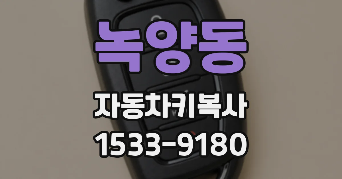 녹양동 자동차키복사