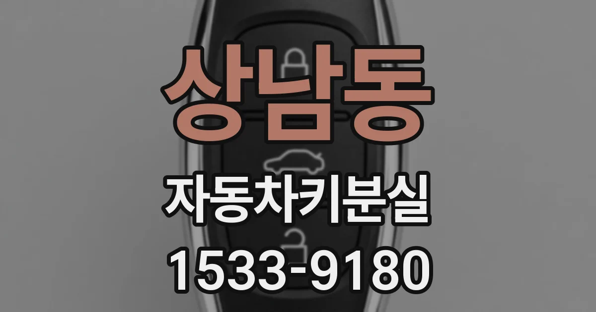 상남동 자동차키분실