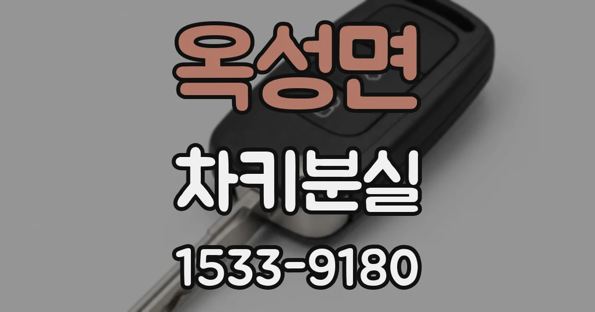 옥성면 차키분실