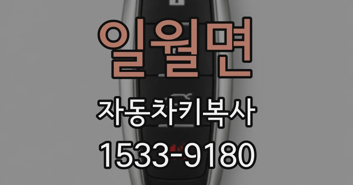 일월면 자동차키복사