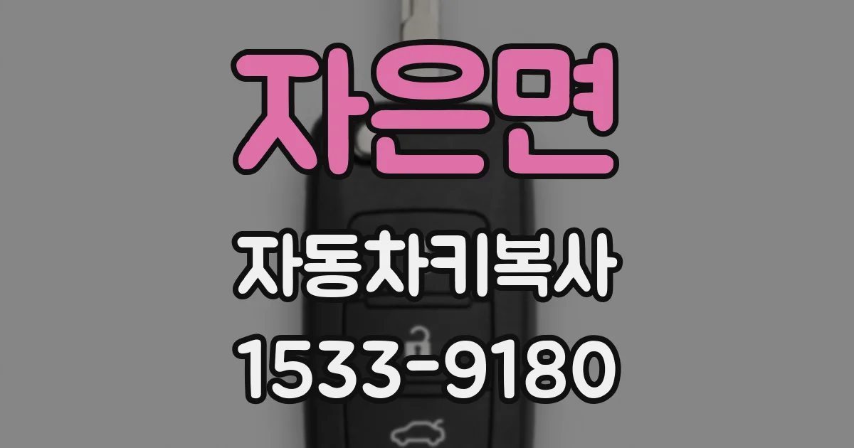 자은면 자동차키복사