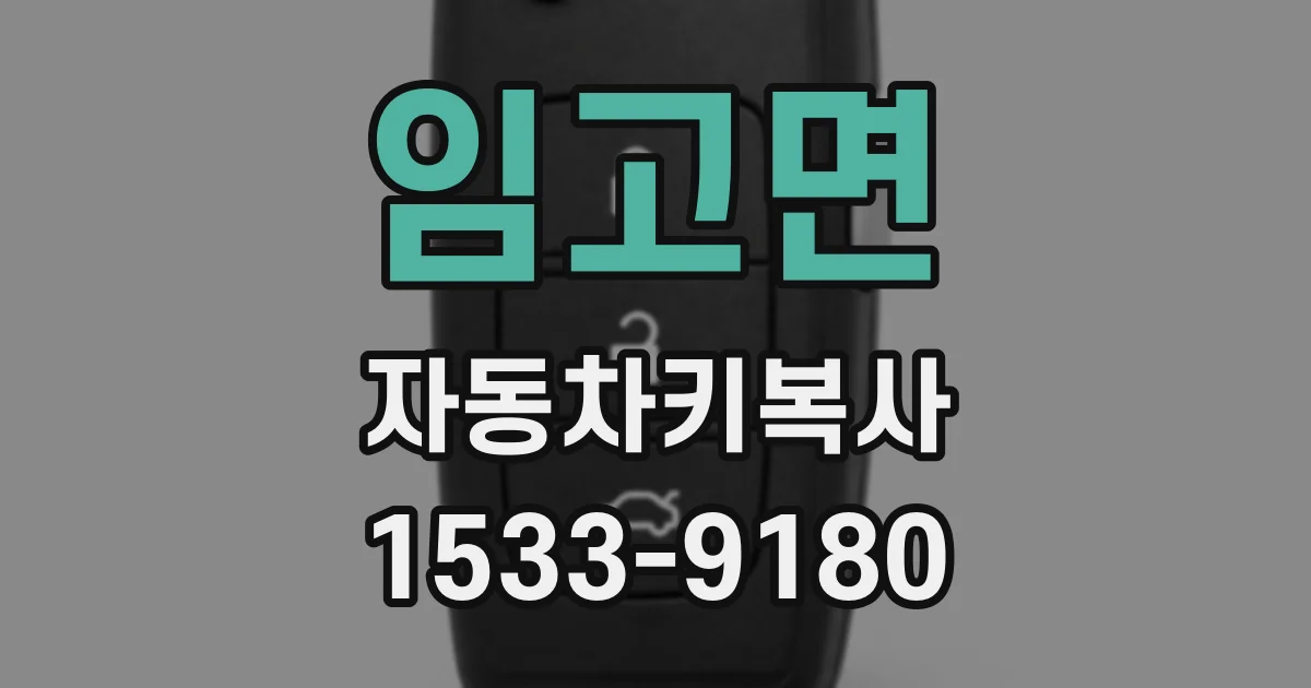 임고면 자동차키복사