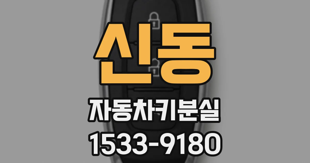 신동 자동차키분실