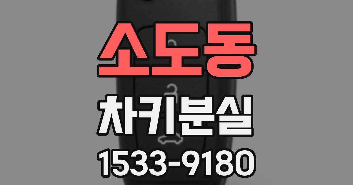 소도동 차키분실