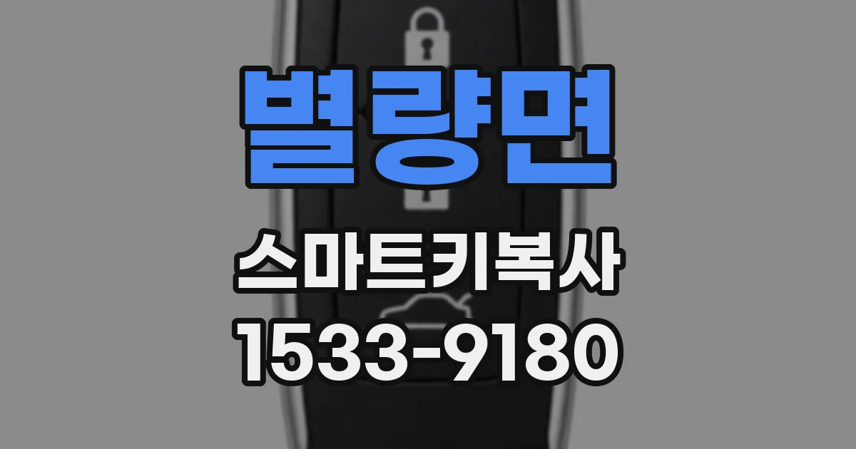 별량면 스마트키복사
