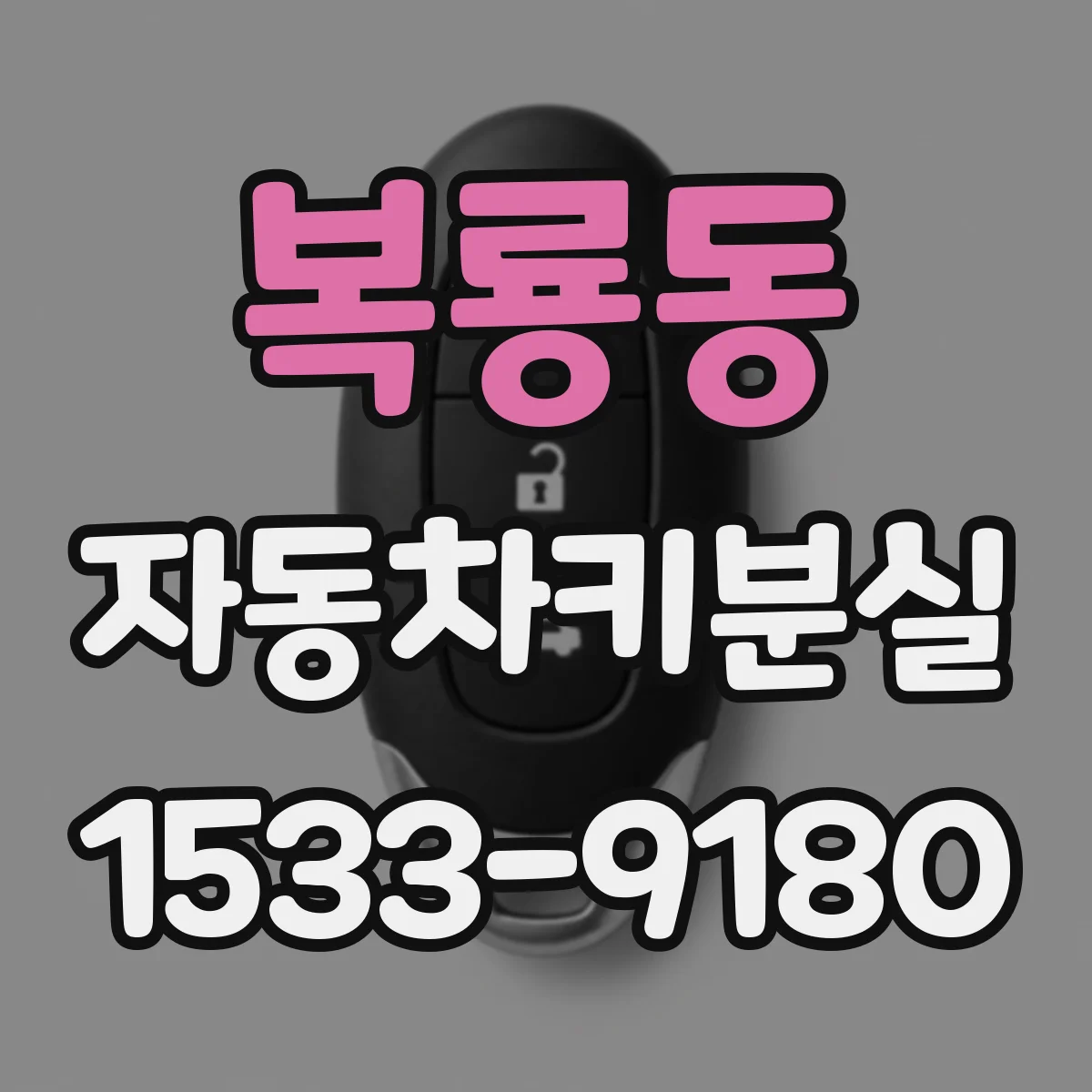 복룡동 자동차키분실