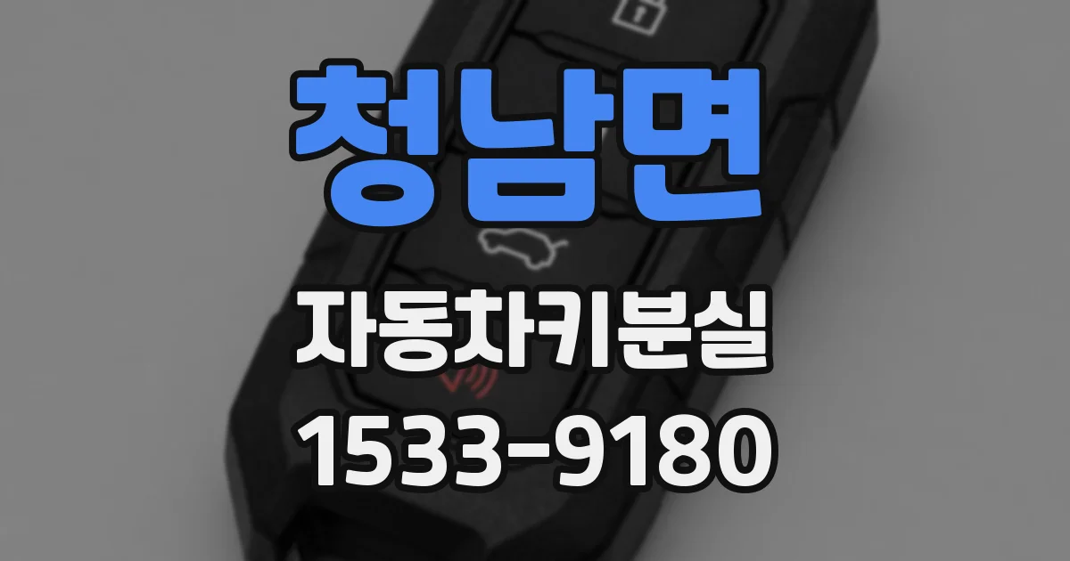 청남면 자동차키분실