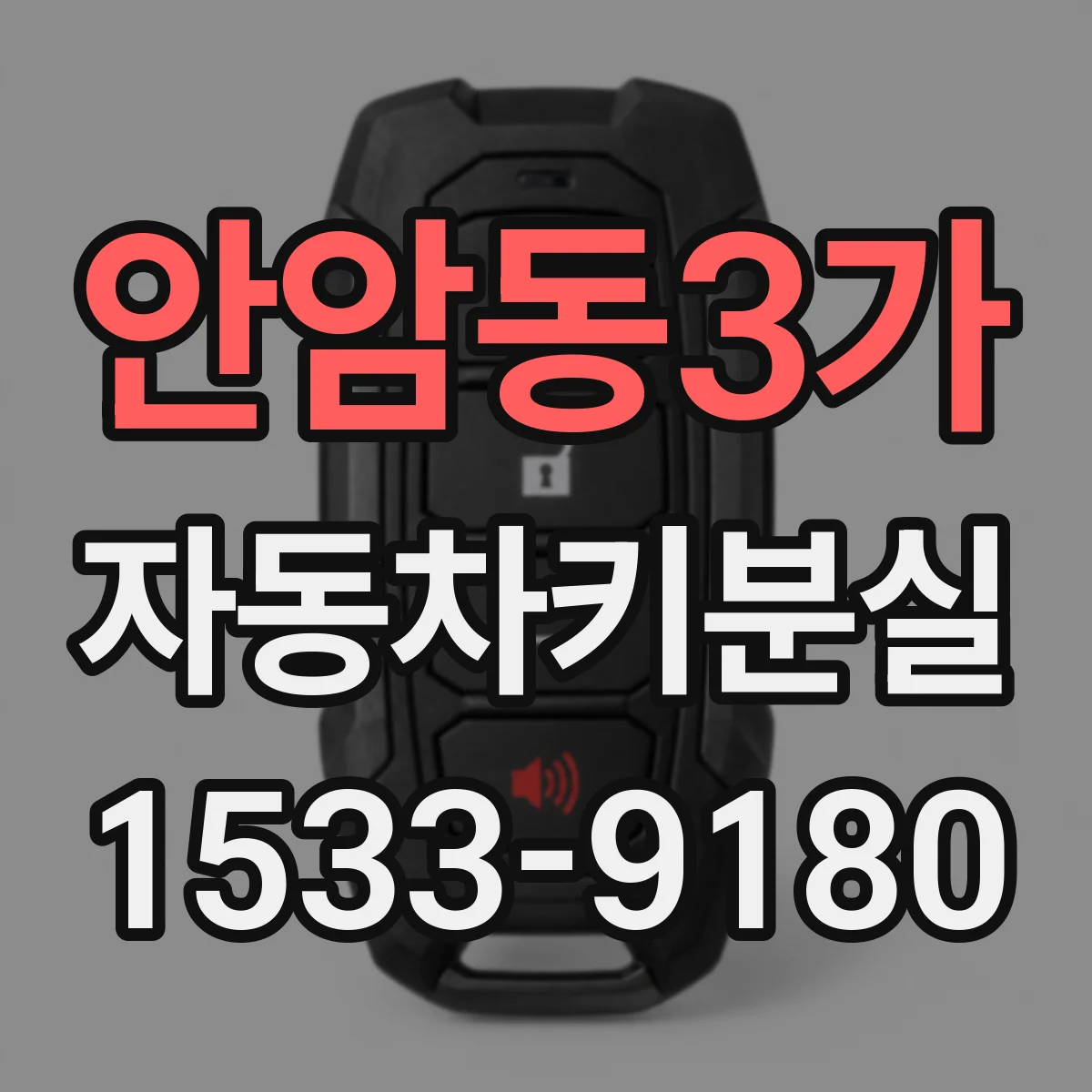 안암동3가 자동차키분실
