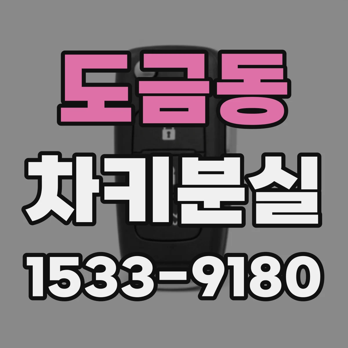 도금동 차키분실