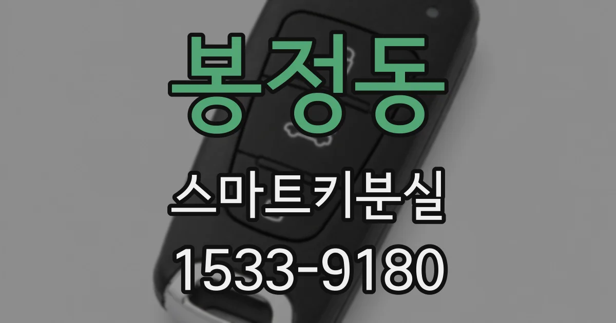 봉정동 스마트키분실