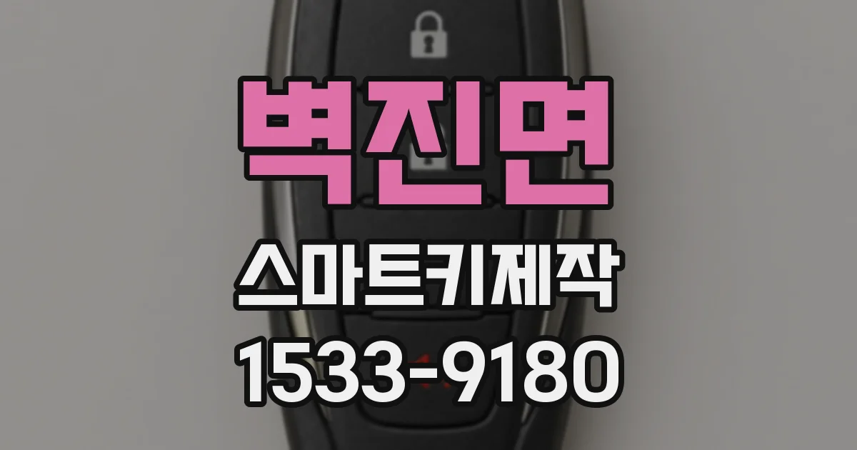 벽진면 스마트키제작
