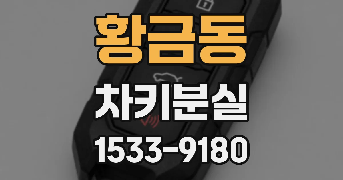 황금동 차키분실