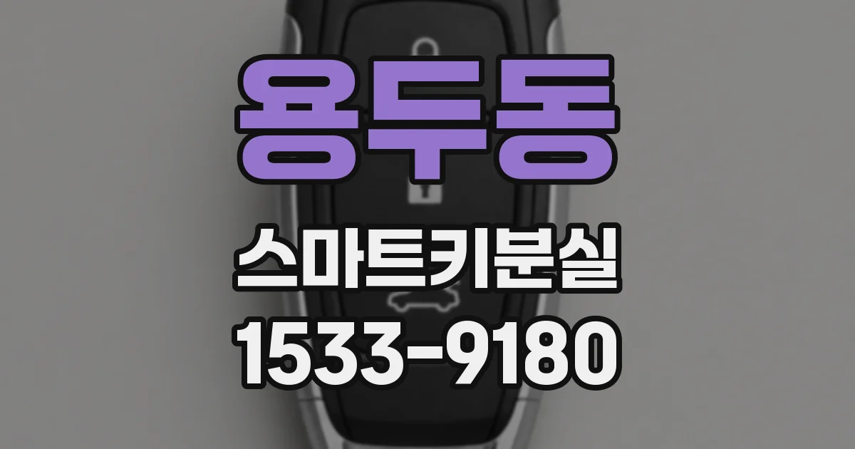 용두동 스마트키분실