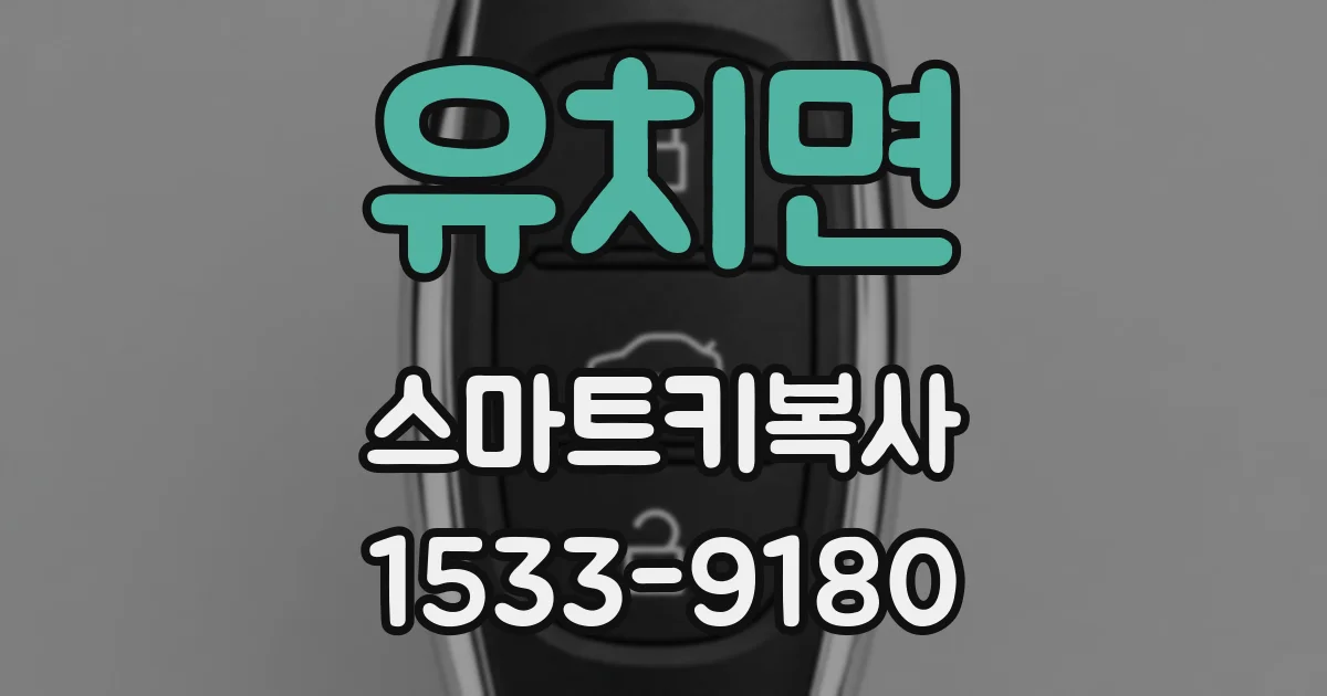 유치면 스마트키복사