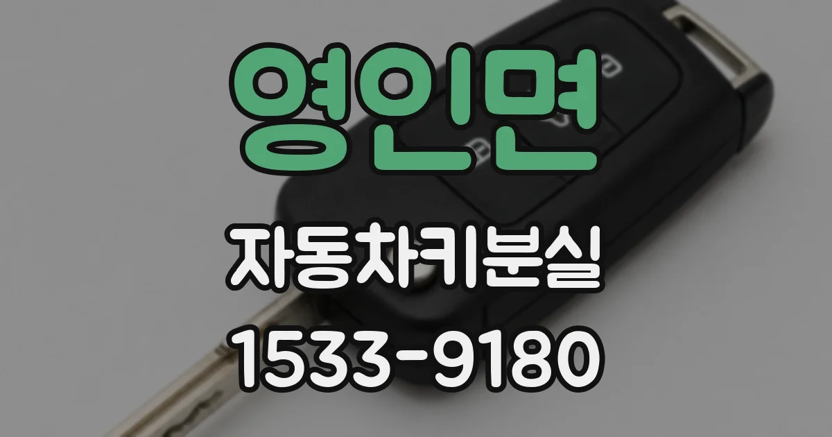 영인면 자동차키분실