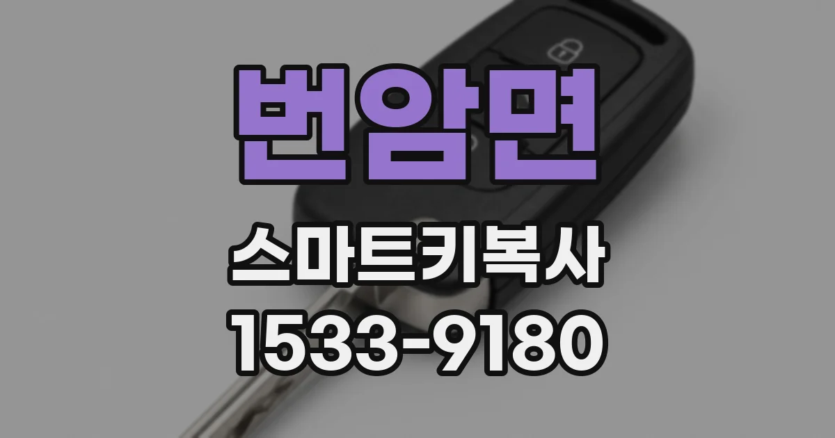 번암면 스마트키복사