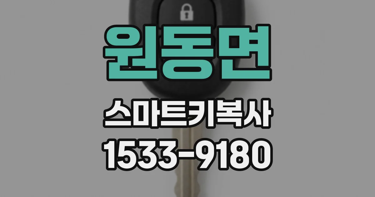 원동면 스마트키복사