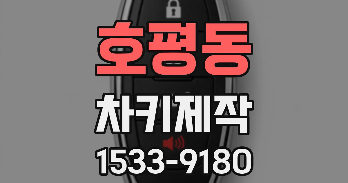 호평동 차키제작