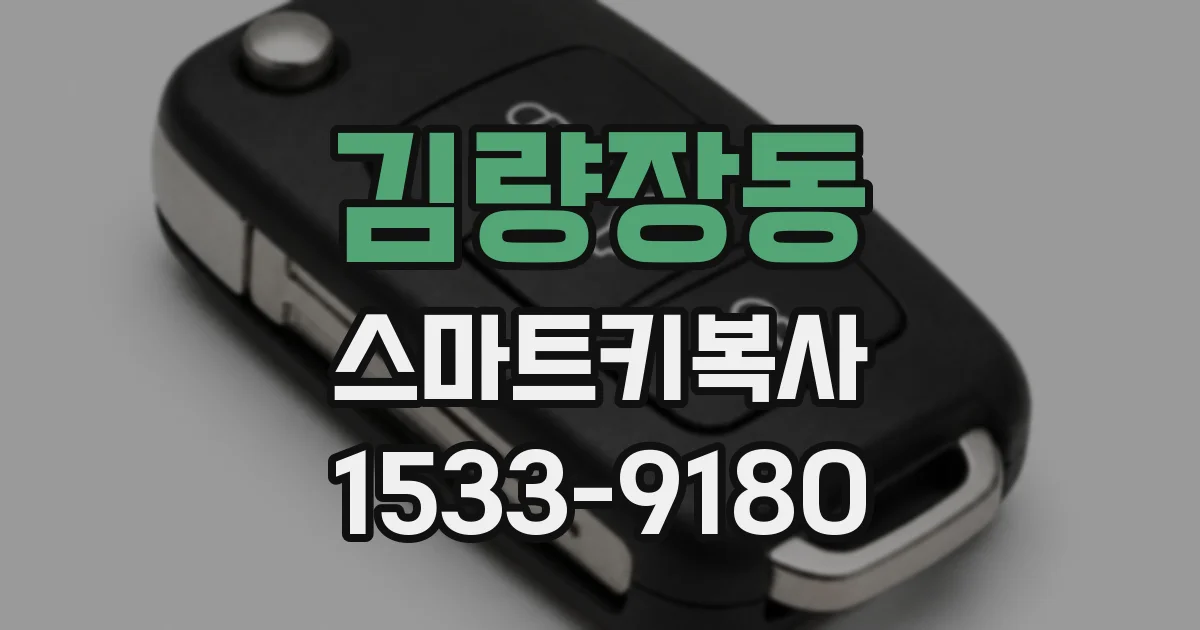 김량장동 스마트키복사
