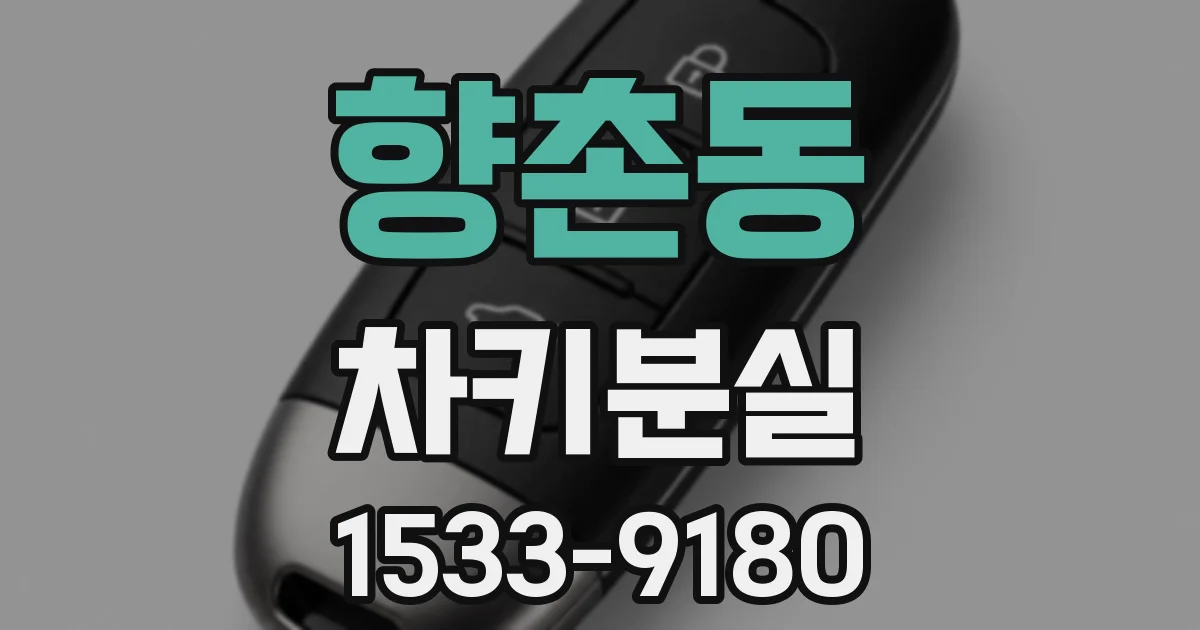 향촌동 차키분실