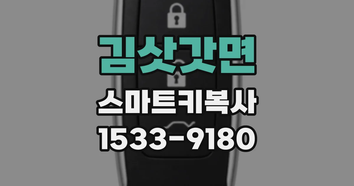 김삿갓면 스마트키복사