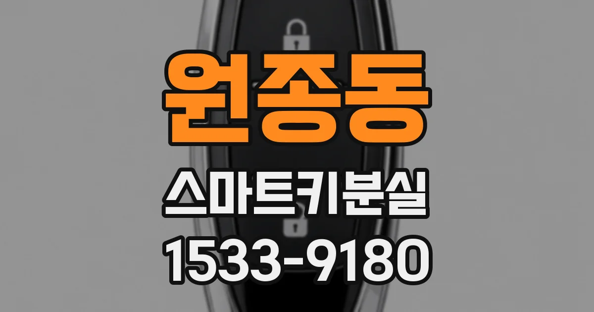 원종동 스마트키분실