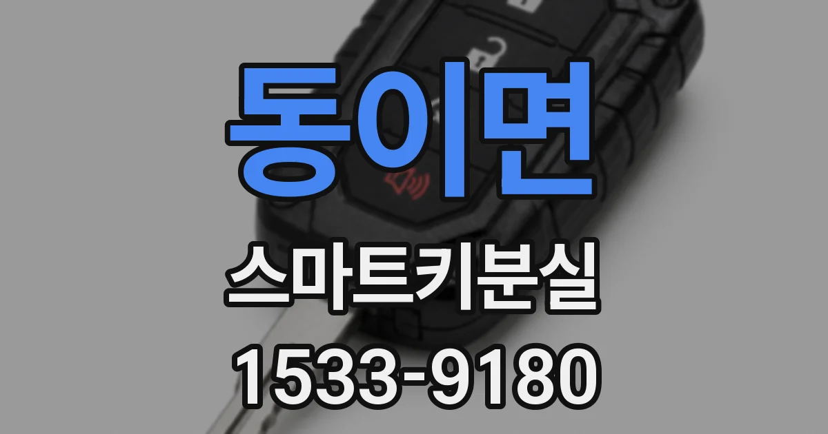 동이면 스마트키분실