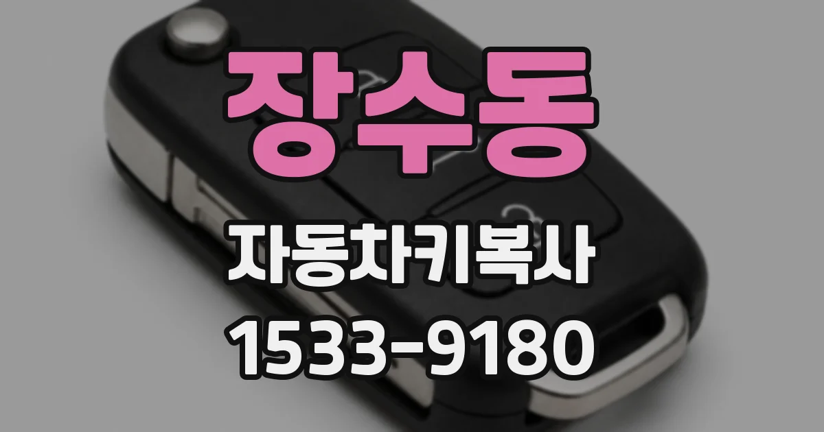 장수동 자동차키복사