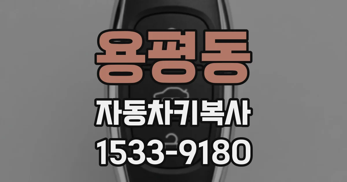 용평동 자동차키복사