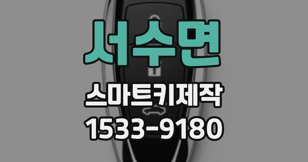 서수면 스마트키제작