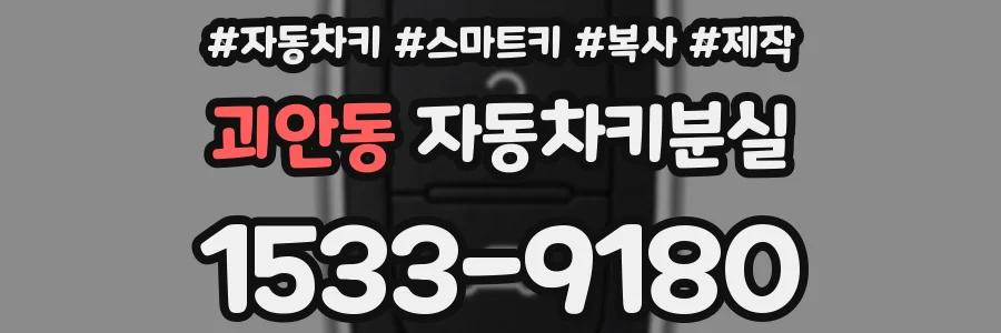 괴안동 자동차키분실