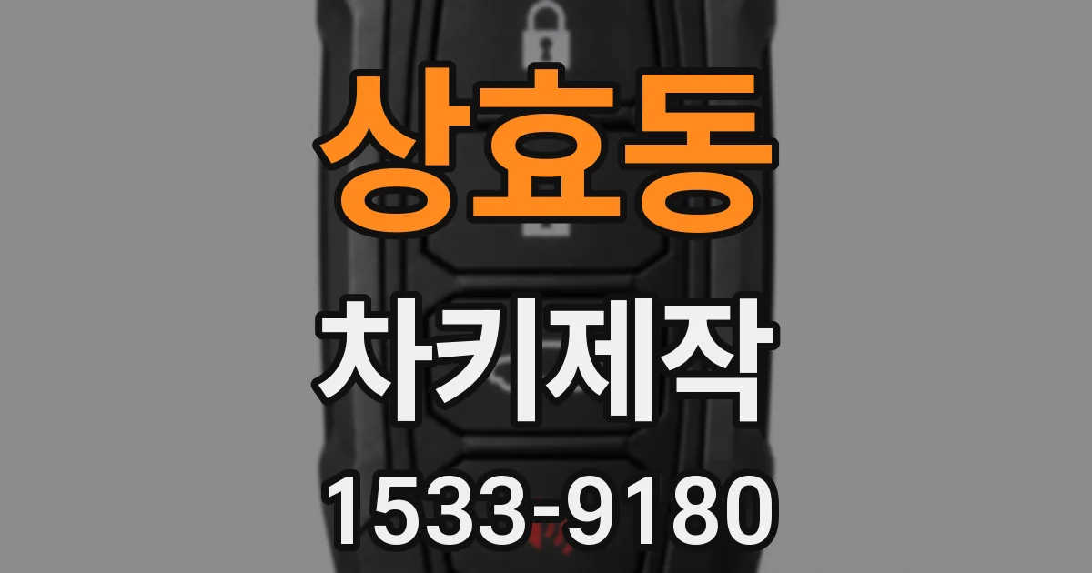 상효동 차키제작