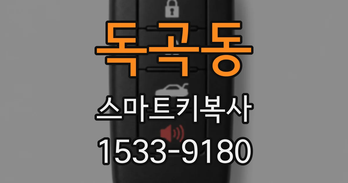독곡동 스마트키복사