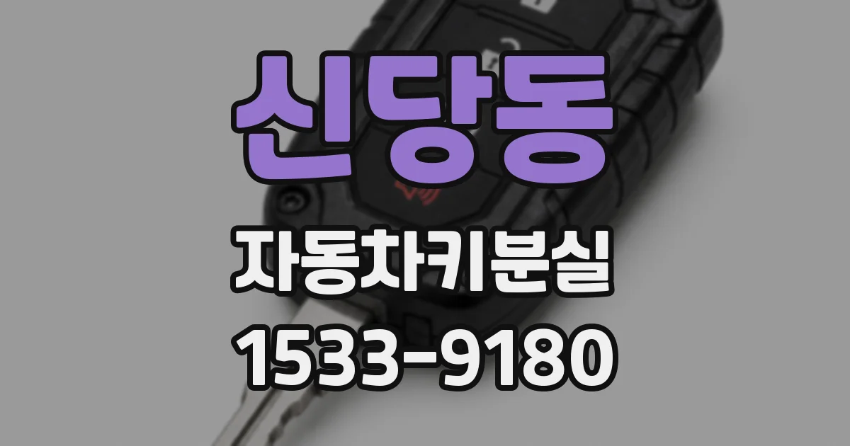 신당동 자동차키분실