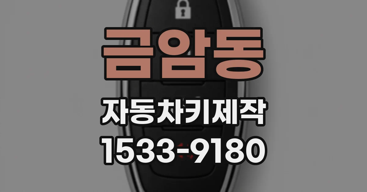 금암동 자동차키제작