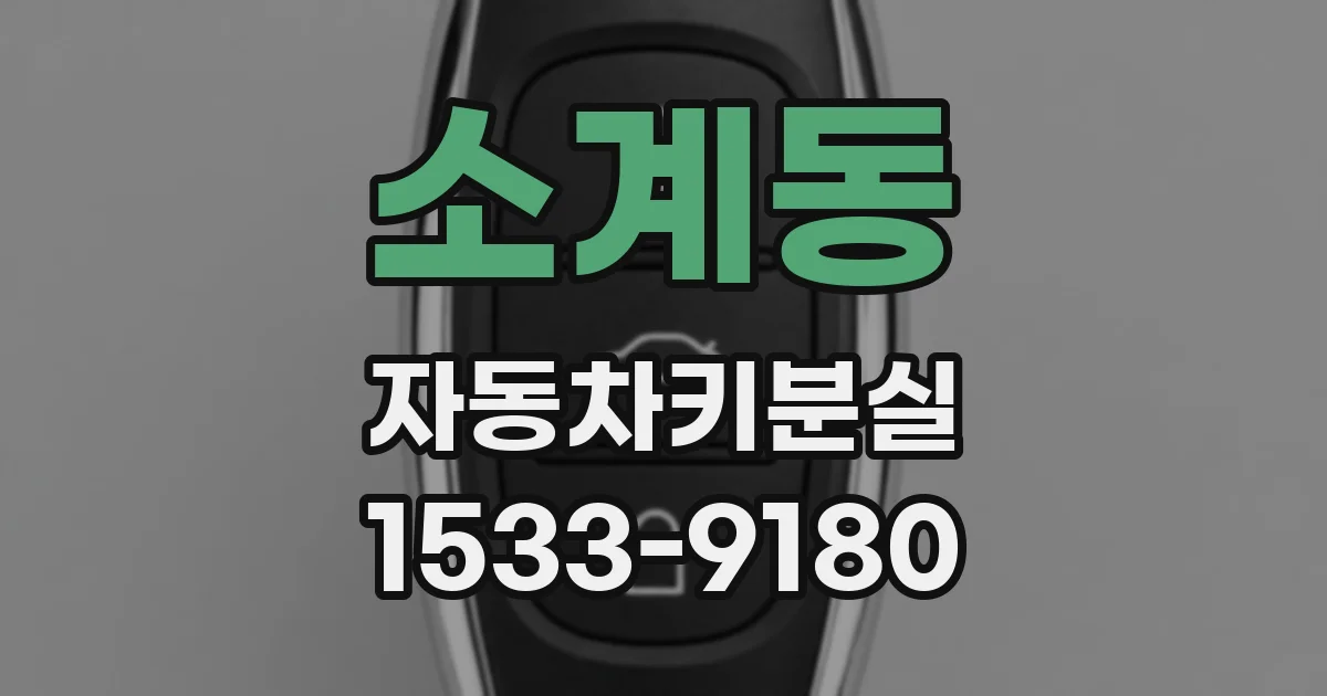 소계동 자동차키분실