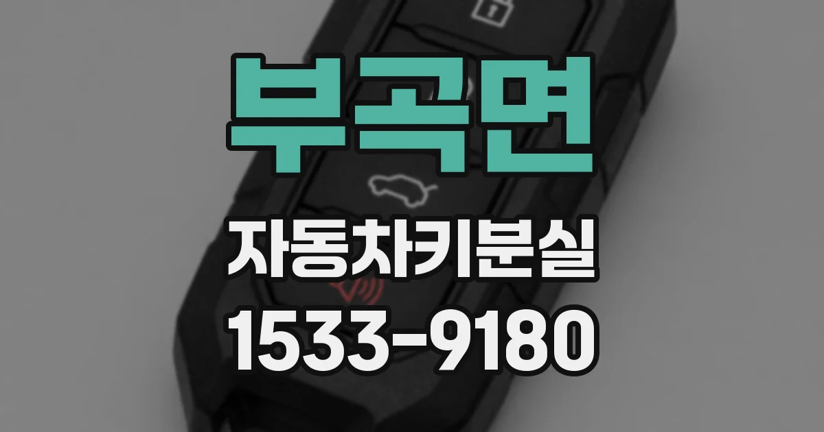 부곡면 자동차키분실