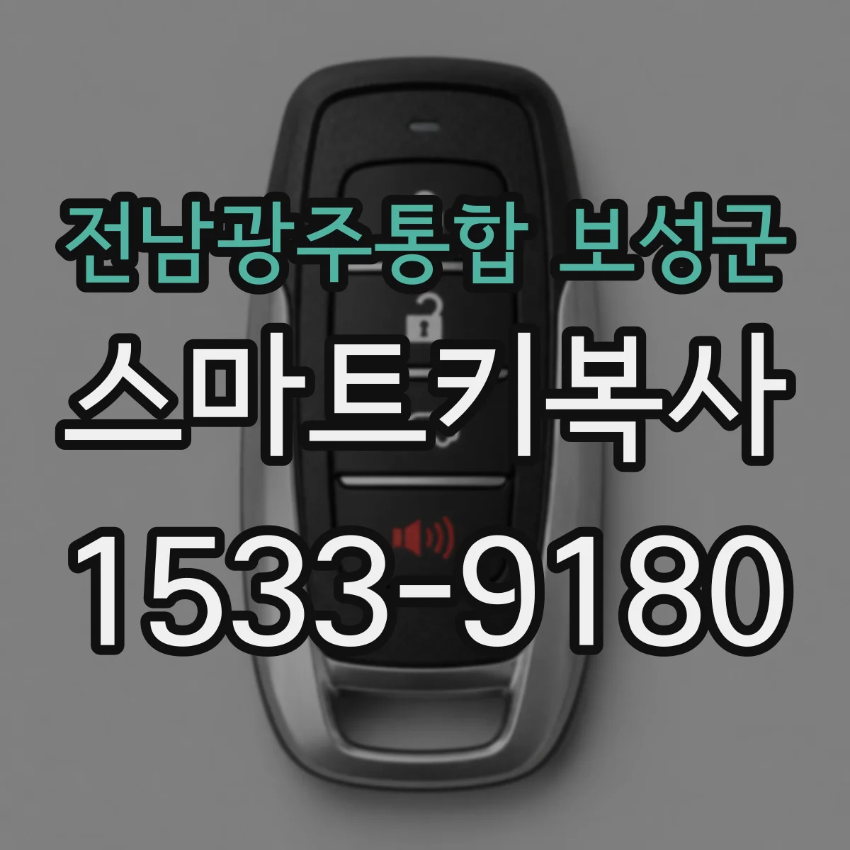 전남광주통합 보성군 스마트키복사