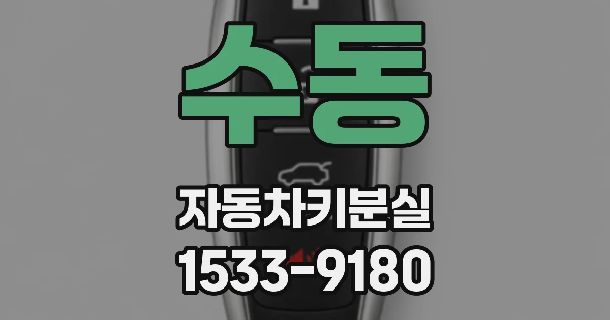 수동 자동차키분실