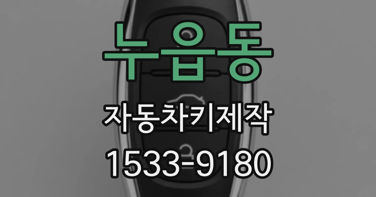누읍동 자동차키제작