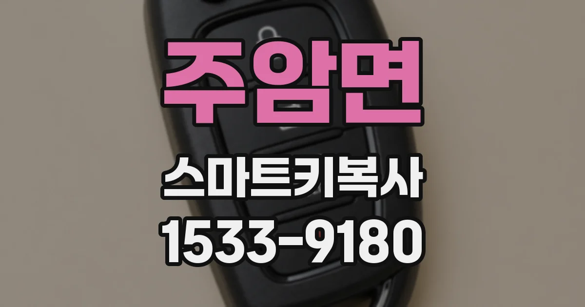 주암면 스마트키복사
