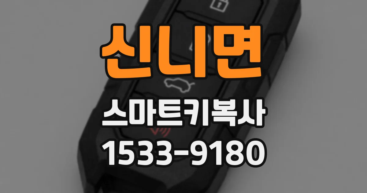 신니면 스마트키복사