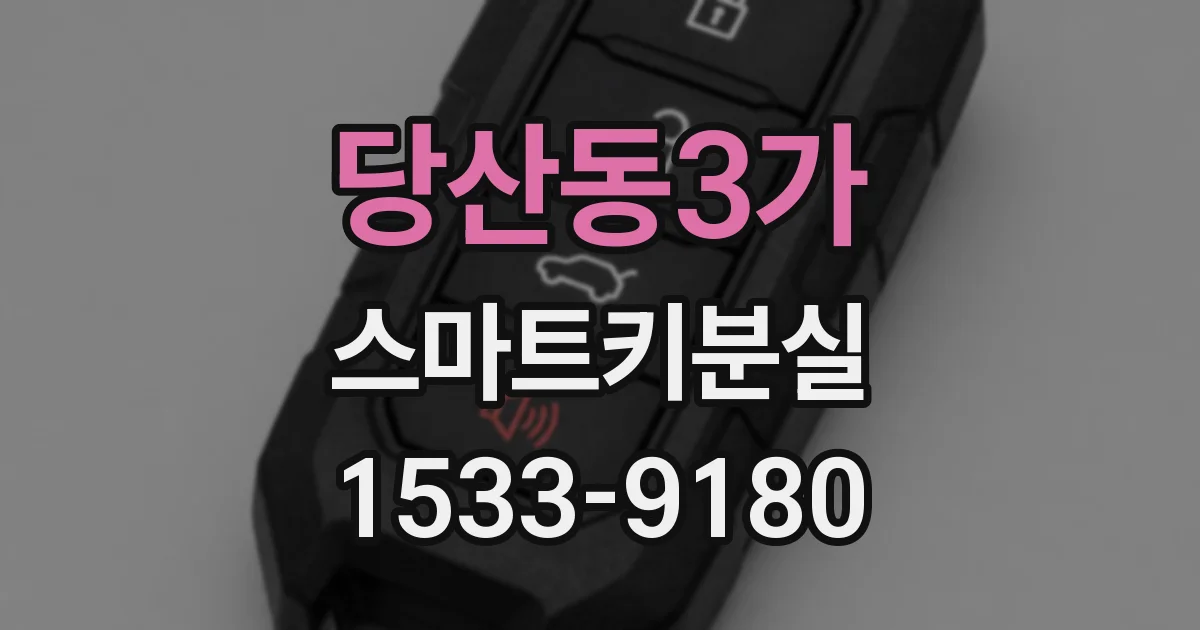 당산동3가 스마트키분실