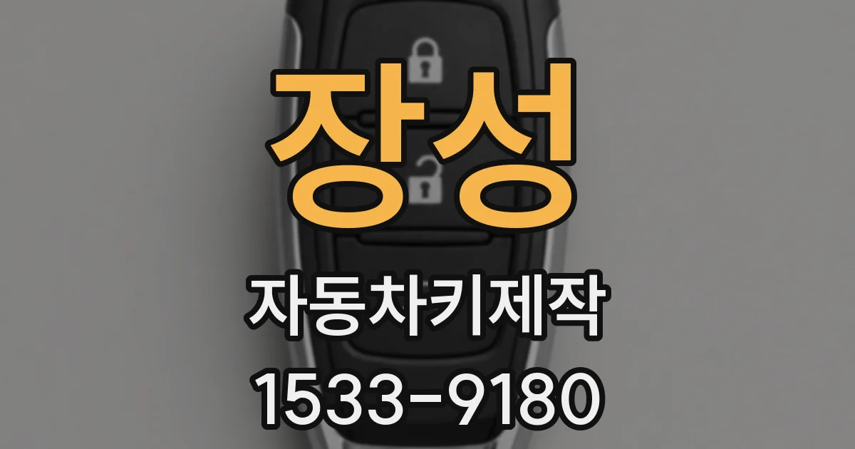 장성 자동차키제작