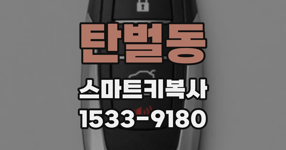 탄벌동 스마트키복사
